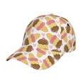 thumbnail image 6 of Lsque Cute Ice Cream Baseball Cap Trucker Low Profile Hat Golf Dad Hat Adjustable Original Classic Unconstructed Plain Cap Men Women, 6 of 9