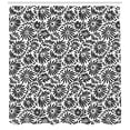 thumbnail image 3 of Ambesonne Black and White Shower Curtain, Simple Flower, 69"Wx84"L, Black White, 3 of 3