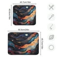 thumbnail image 3 of Kitchen Drying Mat 16x18In Drying Dish Mat Dish Drying Mats Kitchen Countertop Multi-Function Drain Drying Mat Kitchen Table Colorful Galaxy, 3 of 8
