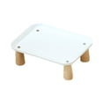 thumbnail image 1 of Soporte elevado para comedero de mascotas, estante lavable para dispensador de comida para mascotas. Blanco 24x17x8cm, 1 of 9