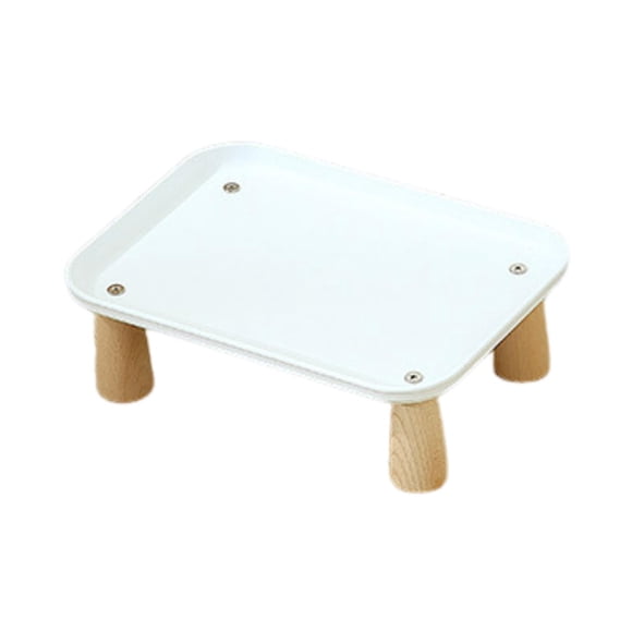 Soporte elevado para comedero de mascotas, soporte para cuenco de gato para comedero automático de mascotas, suministros para mascotas Blanco 24x17x8cm