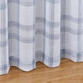 thumbnail image 3 of Buffalo Plaid Sheer Curtain Panels, Checked Voile Curtains Linen Semi Panel Drapes Farmhouse Window Treatment for Living Room Bedroom, 52" W x 95" L, Taupe, Set of 2, 3 of 9