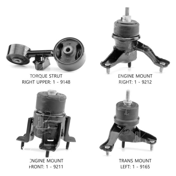 Engine Mount Kit for Toyota Camry 2002-2006 Aluminum/Steel
