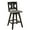 Black, variant on Lexicon Amsonia K-back Counter Height Dining Swivel Chair in Black (Set of 2)