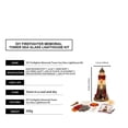 thumbnail image 4 of Sea Glass Lighthouse Kit Sea Glass Art Kit, Firefighter Memorial Tower DIY Craft Kit for Adults, Smooth Edged Simulated Sea Glass Pieces, Beginner Friendly Assembly Guide for Shelf Tabletop, 4 of 8