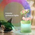 thumbnail image 3 of Yazoeia Home Humidifier,260mlCool Mist Humidifier,essential oil diffusers,2 in 1 Portable LED Air Humidifier Desk Lamp,USB Rechaegable Eternal Flower Humidifier Office (Gardenia Purple), 3 of 9