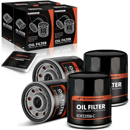 A-Premium 4-PC 10K Miles Protection Spin On Oil Filter Compatible with Chevy & GMC & Jeep & Buick & Cadillac & Saab & Checker & Isuzu & Oldsmobile & Pontiac & AMC & Hummer & Shelby & Workhorse