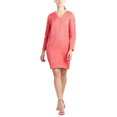 thumbnail image 3 of Natori womens  Long Sleeve Scroll Jacquard Dress, m, 3 of 4