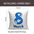 thumbnail image 2 of LALILO Throw Pillow Covers Happy Mother Day Floral Greeting Card Cushion Cover 18" x 18", 3185 Pack, 2 of 6