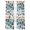 Blue, variant on Sage Green Brown Paw Prints Sheer Curtains 72 Inch Length 2 Panels Set, Vintage Farmhouse Wooden Grain Voile Window Treatment Curtains Sheers Drapes for Bedroom/Living Room/Kitchen 52"x72"x2