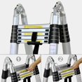 thumbnail image 3 of Telescoping Ladder with Stabilizer Extension Ladder 16.5 ft Telescopic Aluminum Multi-Purpose Step Ladder Heavy Duty Extendable Attic Loft Ladder for Household Daily, 330lbs Max Capacity, 5M, 3 of 3
