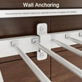 thumbnail image 3 of Honfach Metal Bunk Bed Twin Over Twin, Heavy Duty Metal Bed with Ladder and High Guardrail, Under-Bed Storage Space, No Box Spring Needed, Noise Free,White, 3 of 7