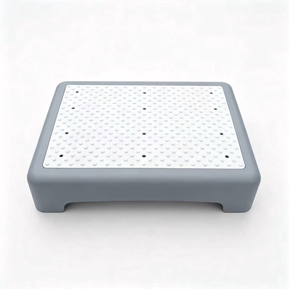 CHICAURA Non-Slip Portable Foldable Plastic Step Stool, 1 pack, Gray