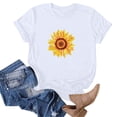 thumbnail image 4 of Shorts pour Femmes, Blouses pour Femmes, Mode Féminine Imprimé Manches Courtes Blouse Drôle Col Rond T-Shirt Tops, 4 of 5