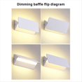 thumbnail image 2 of Lámpara de pared LED para interiores, de aleación de aluminio y ángulo ajustable, ideal para sala de estar, dormitorio, espejo de tocador, mesita de noche., 2 of 5