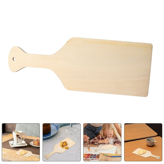 COSMOBETTY Mini Charcuterie Board Wooden Chopping Boards Light Yellow 10Pcs 9.4X3.1X0.1In