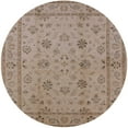 thumbnail image 1 of Ahgly Company Machine Washable Indoor Round Industrial Modern Dark Almond Brown Area Rugs, 6' Round, 1 of 7
