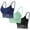 Navy, variant on 3 Pcs Womens Lace Cami Bralettes Slim Basic Wireless Spaghetti Strap Bralette Solid Color Floral Non Padded Bandeau Bras