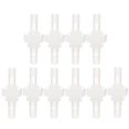 thumbnail image 1 of FUTUREORYY 10pcs Hose Barb Adapter Straight Union for Tube Connection Industrial Use, 1 of 8