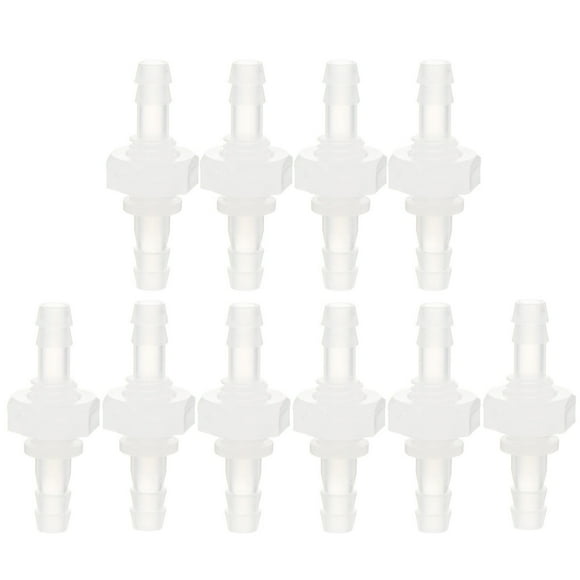 FUTUREORYY 10pcs Hose Barb Adapter Straight Union for Tube Connection Industrial Use
