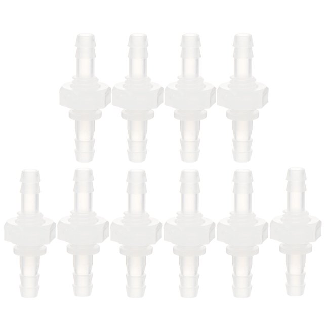 FUTUREORYY 10pcs Hose Barb Adapter Straight Union for Tube Connection Industrial Use