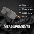 thumbnail image 5 of Oakley OO6013 Sutro TI Rectangle Shaped Non-Polarized Sunglasses for Men - Includes Official Eyewear Kit - Matte Gold Frame with Prizm Black Lens, 5 of 6