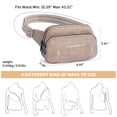 thumbnail image 2 of HKCLUF Cross Body Small Sling Bag for Women,Vegan Leather Cross Body Fanny Packs Chest Bag for Women with Adjustable Strap, 2 of 8