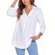 thumbnail image 5 of Sexy Dance Top de mujer con manga 3/4 y blusa holgada con cuello en V, 5 of 7