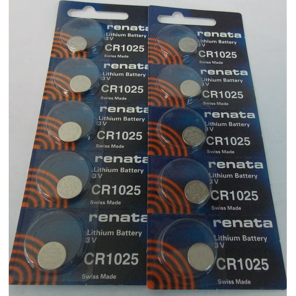 Renata CR1025 3V Lithium Coin Battery 10 Pack   FREE SHIPPING!
