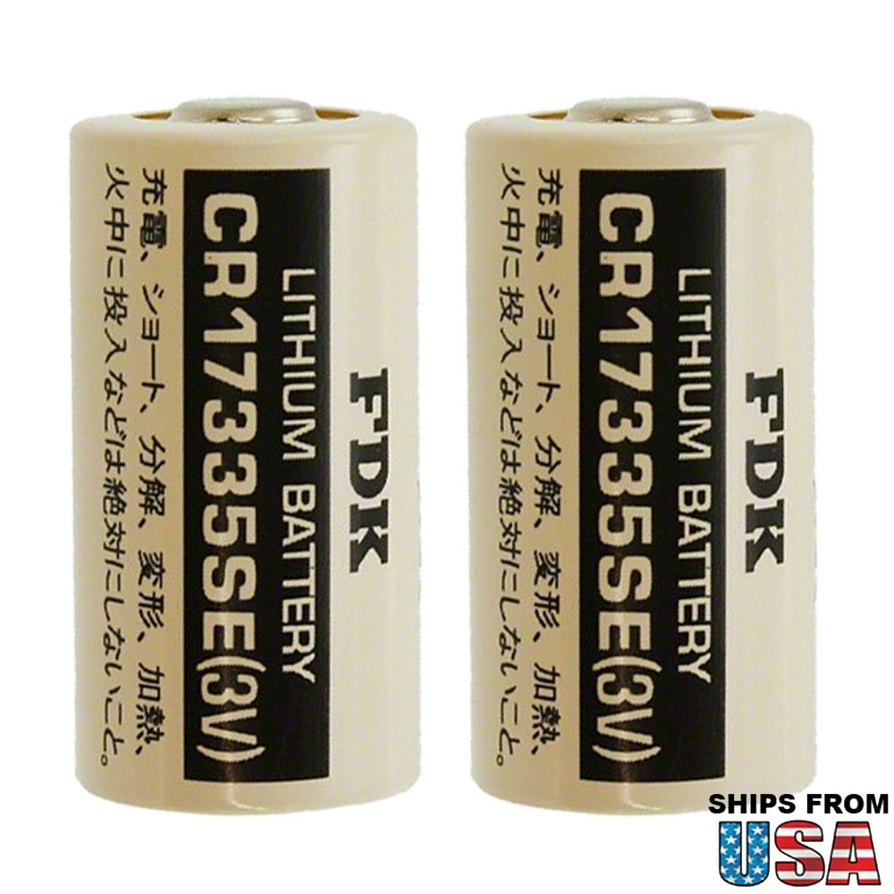2x Sanyo FDK CR17335SE 2/3A Lithium Manganese Dioxide Battery Walmart