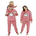 thumbnail image 2 of MesaSe Matching Family Christmas Parent-child Pajamas Suits  Santa Stripes Tops+Pants Set, 2 of 7