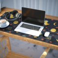 thumbnail image 3 of Long Mouse Pads for Desk,DarkBlue Cartoon Dinosaurs Astronauts Desk Mats on Top Of Desks, Desk Mouse Pad Extra Large with 3mm Non-Slip Base and Stitched Edge for Gaming,Work,Home 35.4"x15.7", 3 of 5