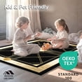 thumbnail image 4 of ODIKA 4'x6' Machine Washable Non-Slip Area Rug, Contemporary with Stunning Black Gold Art Motifs High Traffic Rug, Black, 84798, 4 of 7