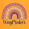 thumbnail image 2 of Waymaker Rainbow Inspirational/Christian Womens Graphic T-Shirt, Gold, Large, 2 of 5