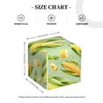 thumbnail image 4 of Balery Fresh Sweet Corn Porta Pañuelos de Cuero con Estampado – Funda Moderna Cuadrada para Caja de Pañuelos, Dispensador 5x5x5'', 4 of 7