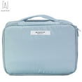 thumbnail image 3 of Gustave 2 in 1 Portable Travel Makeup Beauty Bag Waterproof Multifunction Cosmetic Organizer with Inner Pouch "Light Blue", 3 of 11