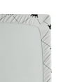 thumbnail image 2 of Ambesonne Modern Fitted Sheet, Kings Crown, Twin XL Size, Black White, 2 of 2