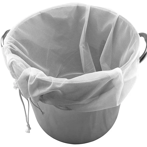 ZHAOCHENG bolsas de elaboración de cerveza, bolsa de filtro de cerveza casera para preparar malta hirviendo, bolsa de malla fina reutilizable para frutas, sidra, manzana, uva, vino, filtros de elabora