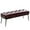 Dark Brown Leather, variant on YEXJ Button-Tufted Ottoman Bench, Upholstered Bedroom Benches Velvet Footrest Stool Accent Bench for Entryway Dining Room Living Room Bedroom End of Bed-Atrovirens