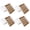 4 Set-1, variant on Trading Card Storage Case 4 Set-1 White Craft Hobby Organizer