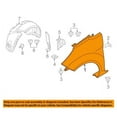 thumbnail image 3 of For 14-19 Fiesta Hatchback 1.0L/1.6L Front Fender w/Rocker Molding Holes Left, 3 of 5