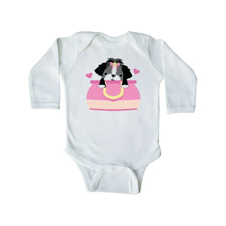

Inktastic Shih-Tzu Gift Baby Girl Long Sleeve Bodysuit