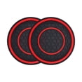 thumbnail image 1 of Soumake 2Pcs Car Cup Coasters Heat-Resistant Non-Slip Design Waterproof Groove Pattern Universal Cup Holder Automobile Interior Accessories, 1 of 8