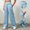 Light Blue, variant on Purcolt Sweatpants for Women Tummy Control Drawstring High Waist Wide Leg Trousers Comfort Stretchy Loose Fit Long Pants Streetwear with Pockets