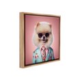 thumbnail image 4 of Stupell Industries Dog in Chic Suit Animals & Insects Painting Brown Floater Framed Canvas Art Print Wall Art, 25 x 25, 4 of 10