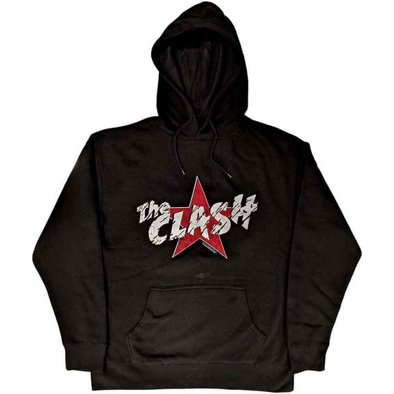 The Clash Unisex Pullover Hoodie Sweatshirt Star Logo (Small)