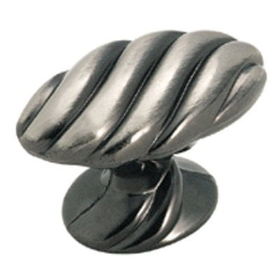 Diameter Antique Pewter Knob - Expressions 1-9/16 in (40 mm) Length Pewter Cabinet Knob