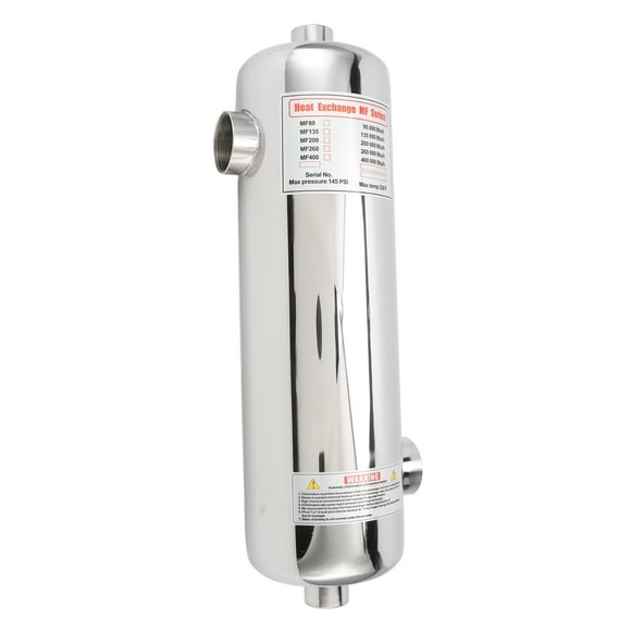 Swimming Pool Heat Exchanger,60KW Swimming Pool Heat KW Pool Heater Exchanger Pool Circulating Heat Exchanger Meticulously Designed