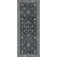 thumbnail image 2 of GENIMO Hallway Runner Rug Machine Washable, 2X5 Non Slip Boho Vintage Flower Washable Runner Rug, Thin Lightweight Runners for Hallways Entryway Laundry Corridor Under Door, Charcoal, 2 of 7