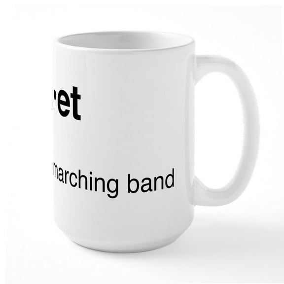 CafePress - Trumpet Mugs - 15 oz Ceramic Large White Novelty Mug